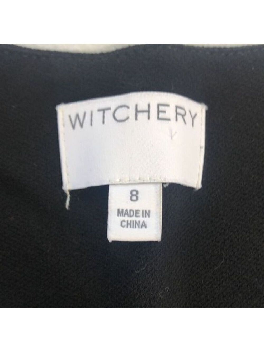 Witchery Black Sleeveless Blouse V-Neck Round Hem Pleated Tunic Tank Top 8 - Picture 11 of 11